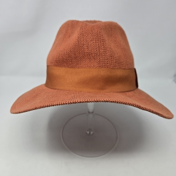 BY ANTHROPOLOGIE ROWAN RANCHER WIDE BRIM FEDORA BURNT ORANGE WOMEN OS BOHO HAT main image 9